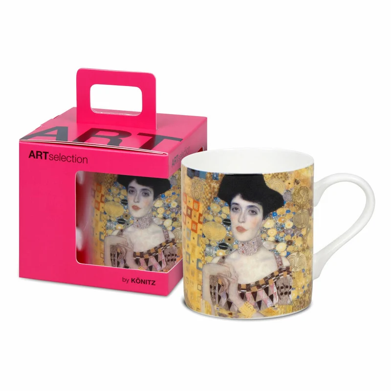 Könitz Becher Adele Bloch Bauer I - Gustav Klimt, in Geschenkbox, Bone China, Bunt, 400 ml, 11 5 004 2766