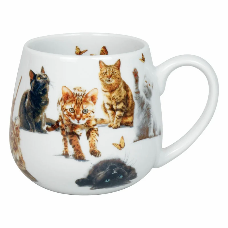 Könitz Kuschelbecher Samtpfoten, Tasse, Porzellan, Braun, 400 ml, 11 1 143 2933