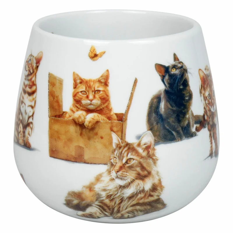 Könitz Kuschelbecher Samtpfoten, Tasse, Porzellan, Braun, 400 ml, 11 1 143 2933