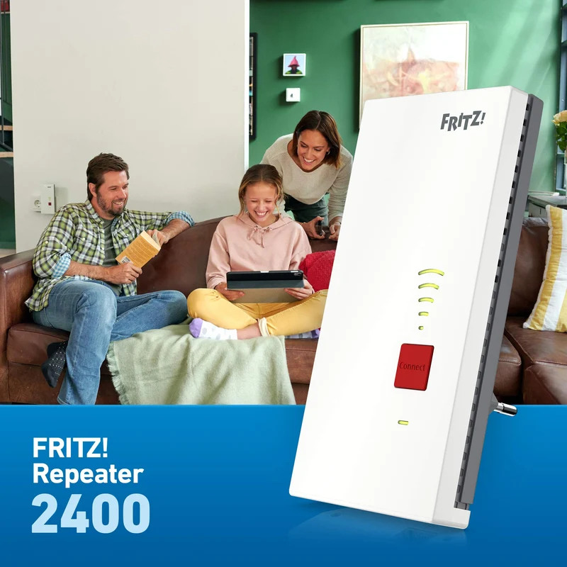 FRITZ!Repeater 2400 – Dual-WLAN AC+N Repeater mit bis zu 1.733 MBit/s & LAN