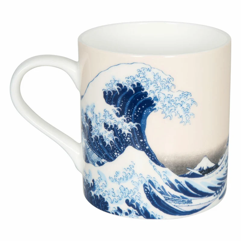 Könitz Becher Fine Art - The great Wave, in Geschenkbox, Bone China, Blau, 400 ml, 11 5 004 1975