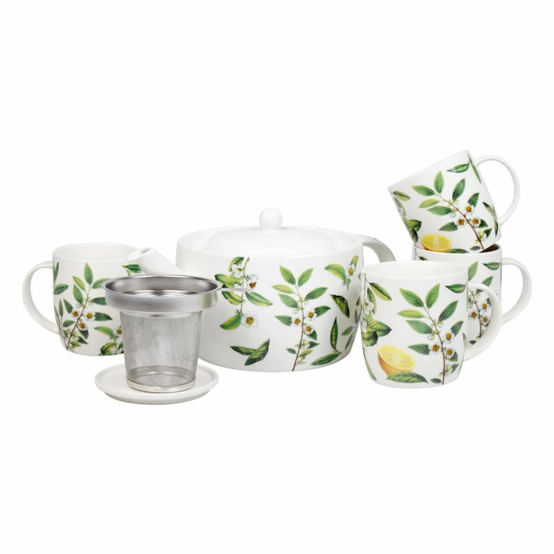 Könitz Tee-Set 6-tlg. My favourite Tea - Tea Time, New Bone China, Grün, 1400 ml, 11 5 000 2968