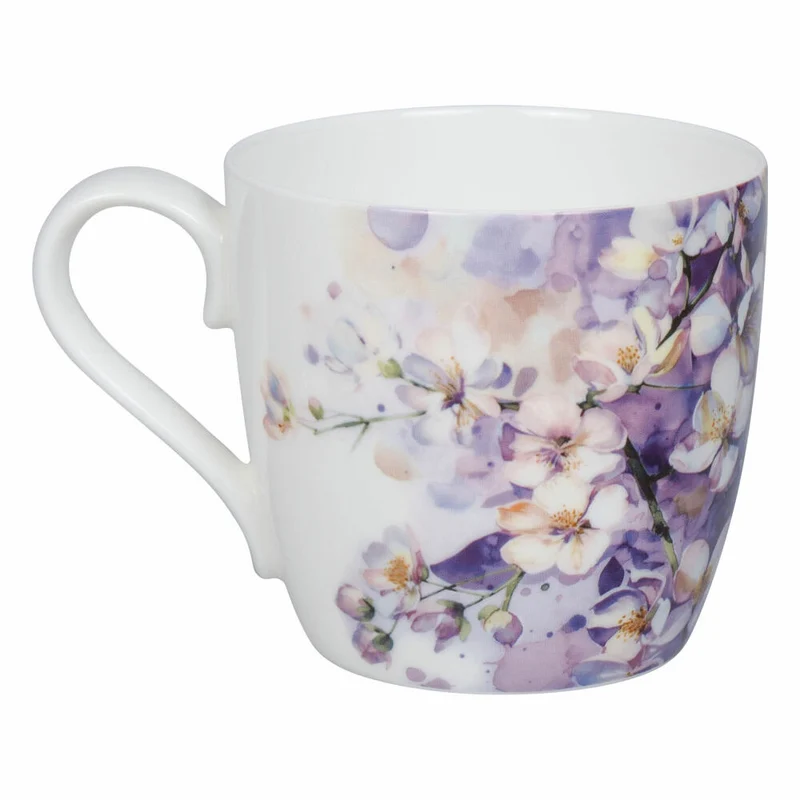 Könitz Becher Purple Blossoms, Tasse, Bone China, Lila, 425 ml, 11 2 057 2929