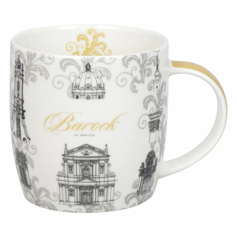 Könitz Becher Architektur - Barock, New Bone China, Grau, 400 ml, 11 7 275 2946