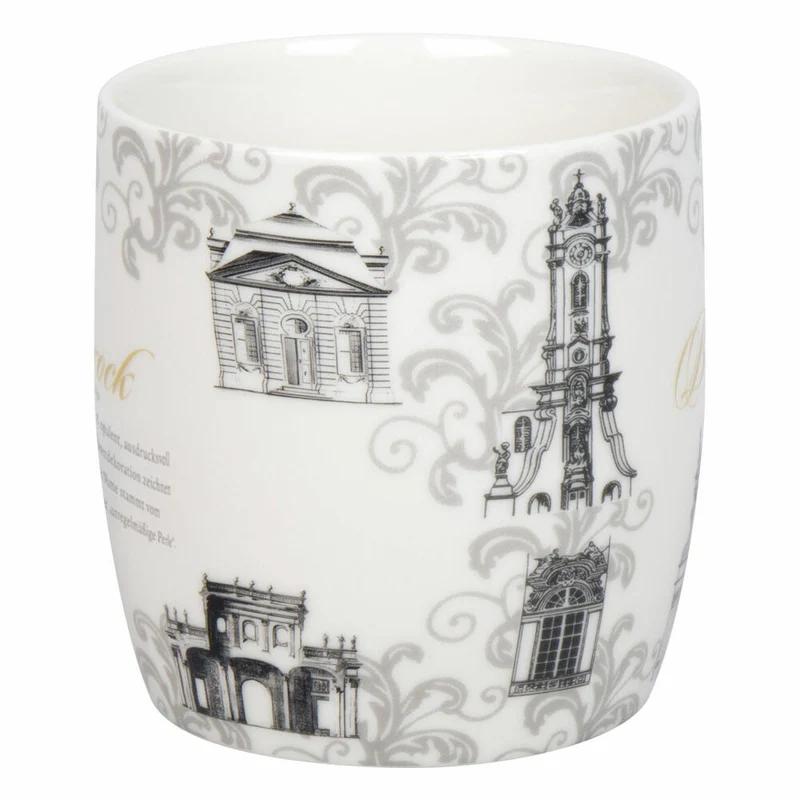 Könitz Becher Architektur - Barock, New Bone China, Grau, 400 ml, 11 7 275 2946