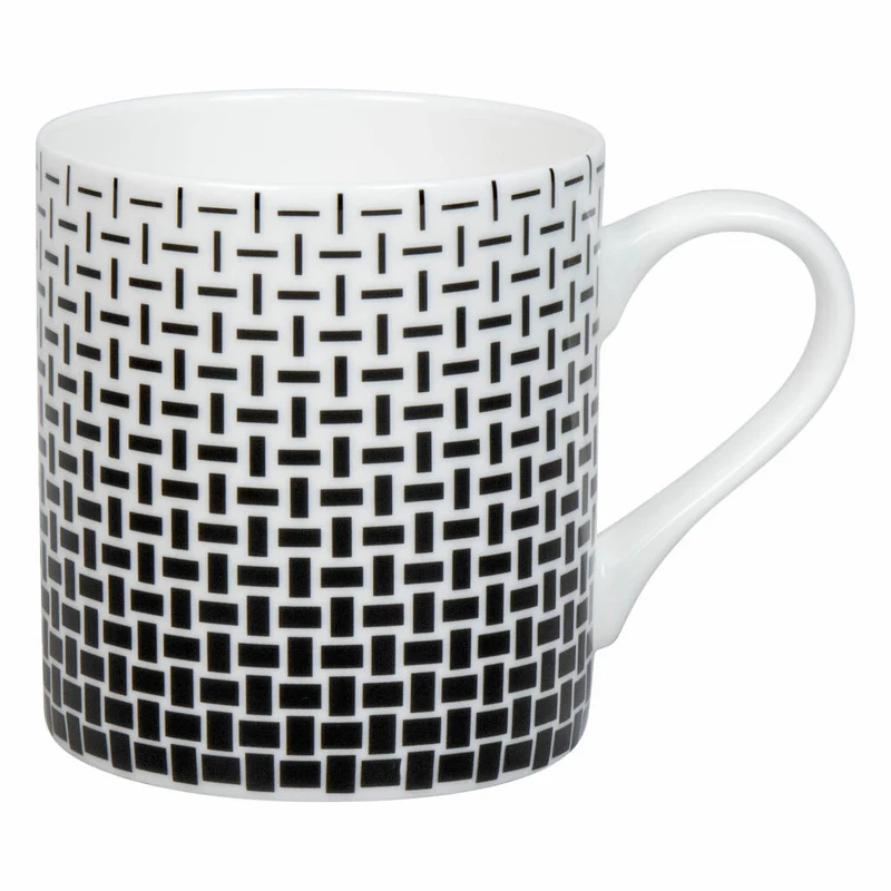 Könitz Becher Graphic 413 - Marcello Morandini, Bone China, Schwarz, 400 ml, 11 2 004 2908