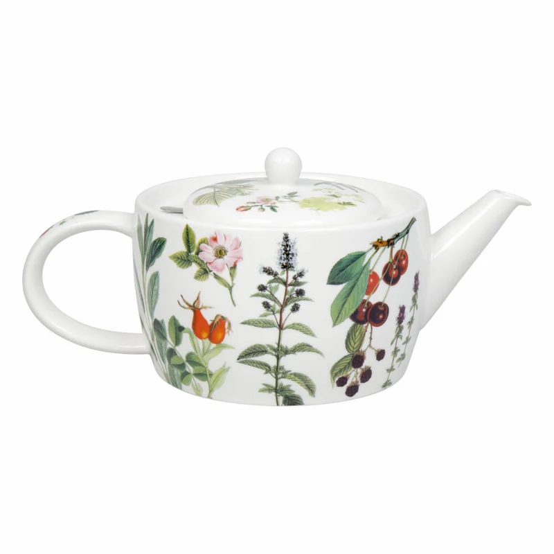 Könitz Teekanne mit Sieb My favourite Tea - Fruits & Herbs, in Geschenkbox, Bone China, Bunt, 1400 ml, 11 5 263 2969