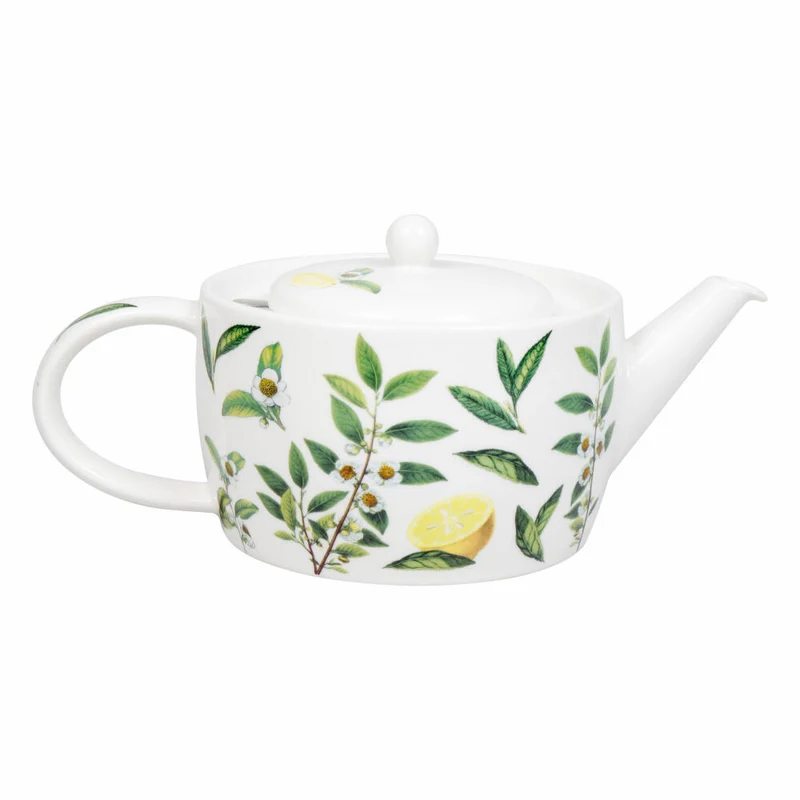 Könitz Teekanne mit Sieb My favourite Tea - Tea Time, in Geschenkbox, New Bone China, Grün, 1400 ml, 11 5 263 2968