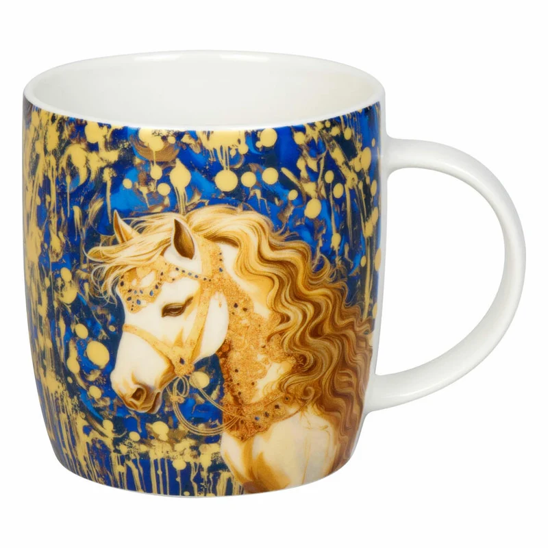Könitz Becher Arty Animals - Klimts Horse, New Bone China, Bunt, 400 ml, 11 7 275 2917