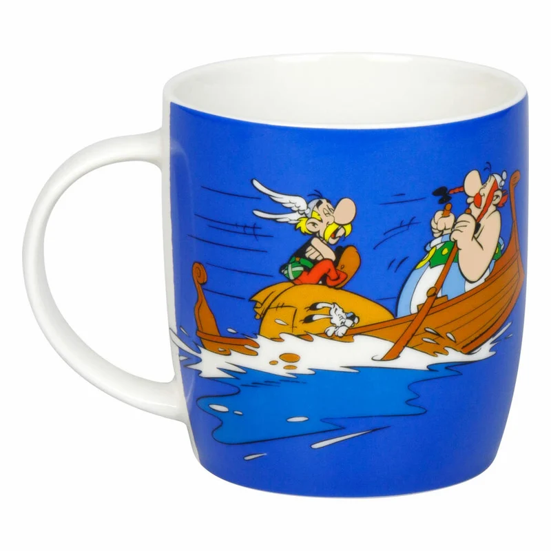 Könitz Becher Asterix - Rudern, New Bone China, Blau, 400 ml, 11 7 275 2931