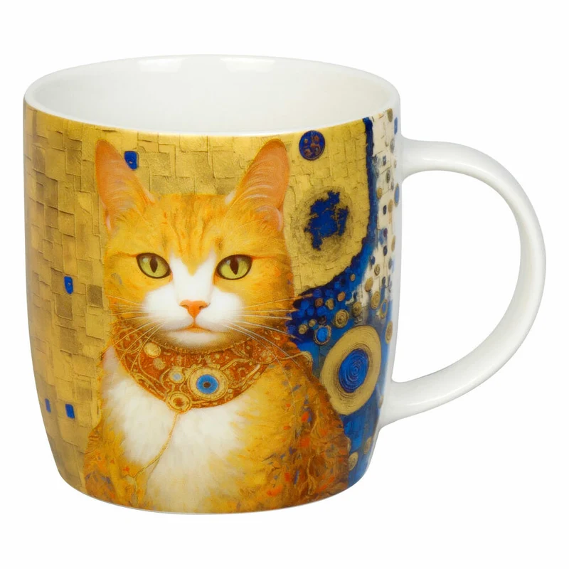 Könitz Becher Arty Animals - Klimts Cat, New Bone China, Bunt, 400 ml, 11 7 275 2916