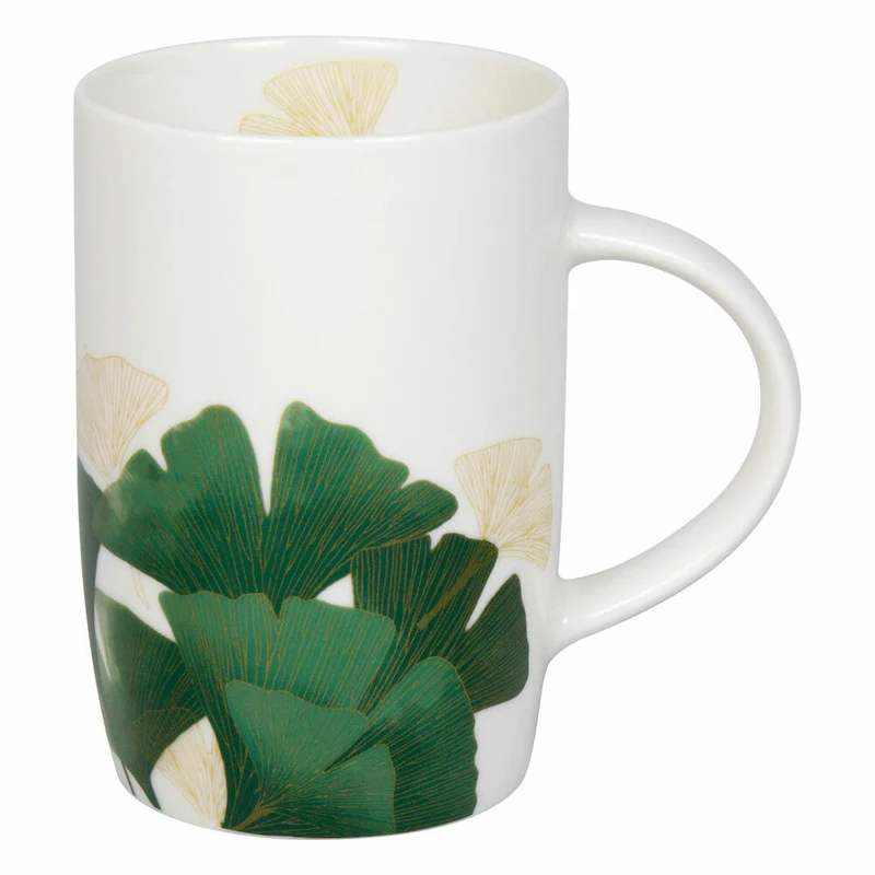 Könitz Henkelbecher Ginkgo, Tasse, New Bone China, Grün, 600 ml, 11 7 269 2814