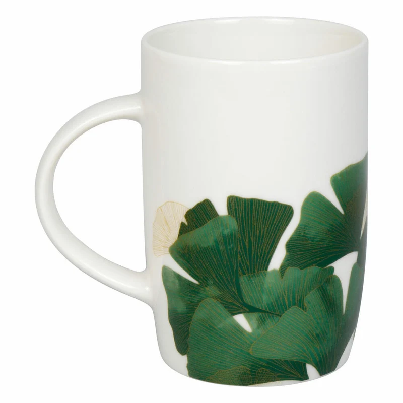Könitz Henkelbecher Ginkgo, Tasse, New Bone China, Grün, 600 ml, 11 7 269 2814
