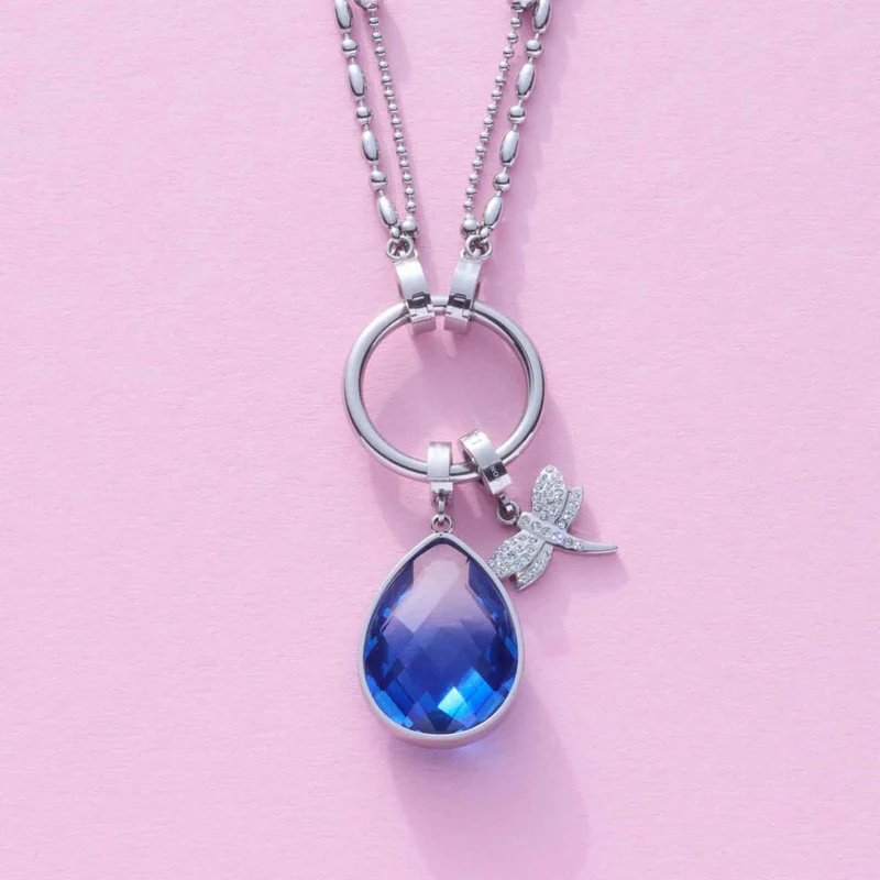 Leonardo Anhänger Elisabeth Clip & Mix, Kettenanhänger, Schmuck, Edelstahl, Zirkonia, 024965