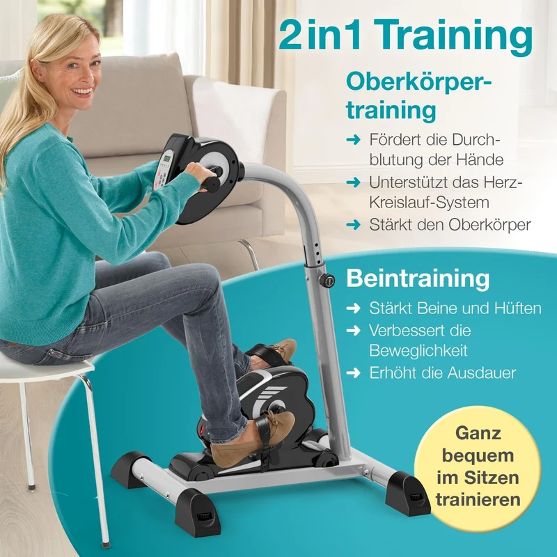 maxVitalis 2-in-1: Arm- und Beintrainer mit Motorunterstützung