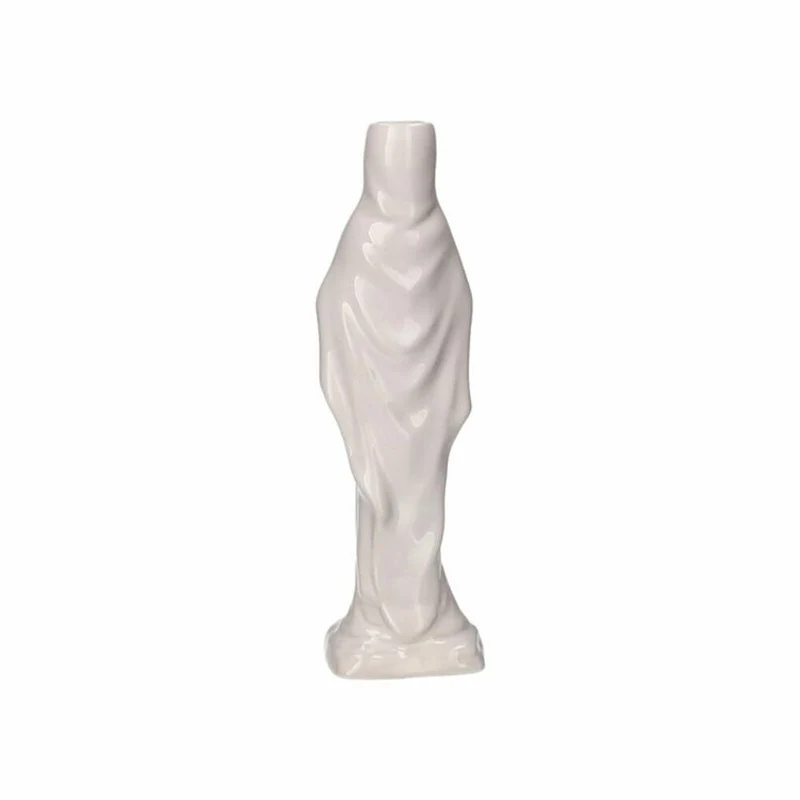 Gift Company Vase Cadonna S, Dekovase in Madonna-Form, Steingut, Weiß, H 25 cm, 1214203001