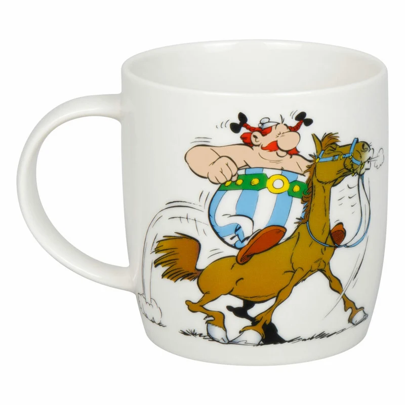 Könitz Becher Asterix - Reiten, New Bone China, Bunt, 400 ml, 11 7 275 2930