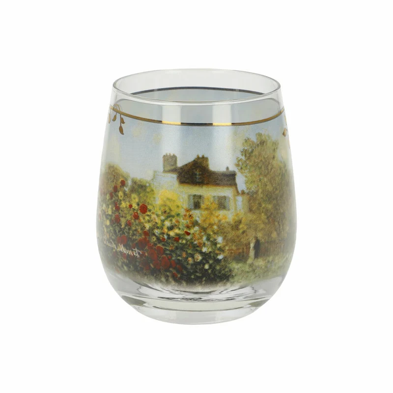 Goebel Windlicht Claude Monet - Das Künstlerhaus, Glas, Bunt, 10 cm, 67062871