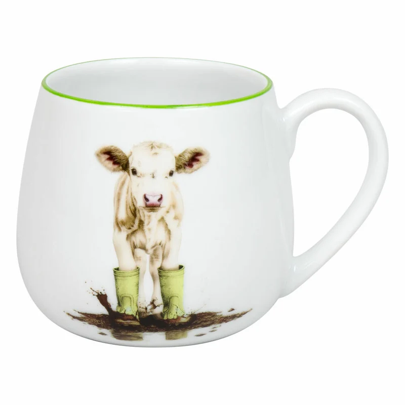 Könitz Kuschelbecher Tapsiges Kälbchen, Porzellan, Grün, 400 ml, 11 1 143 2963