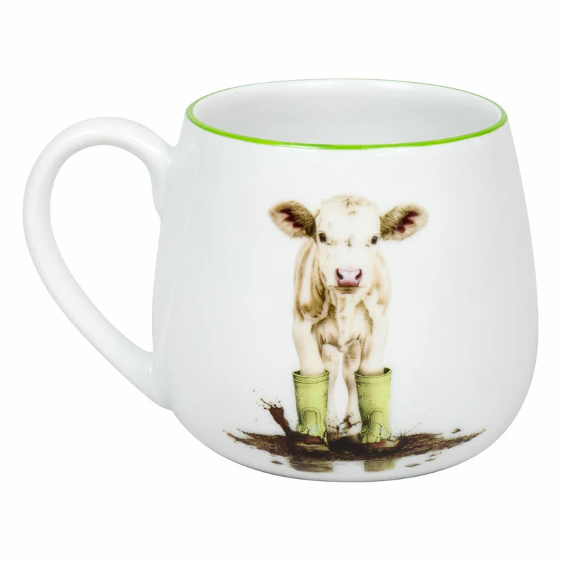 Könitz Kuschelbecher Tapsiges Kälbchen, Porzellan, Grün, 400 ml, 11 1 143 2963