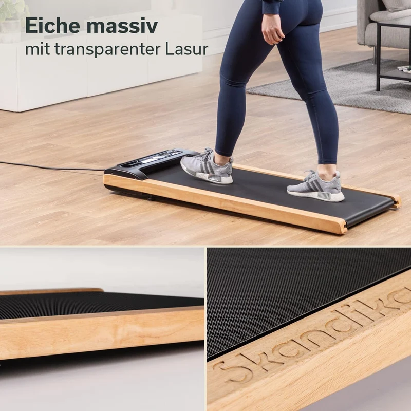 Skandika Nordik Walking Pad: Laufband für Home Fitness & Büro, mit Steigung