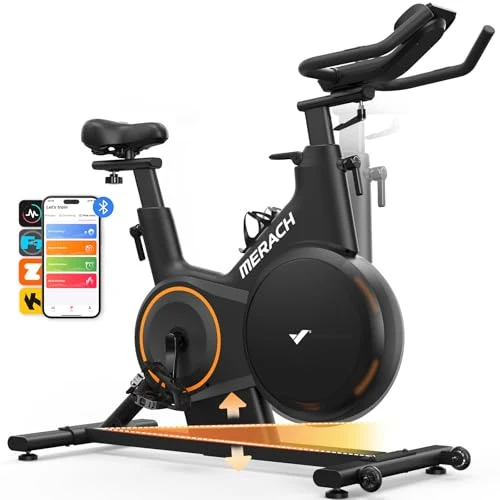 MERACH Heimtrainer: Leises Magnetrad mit App-Steuerung