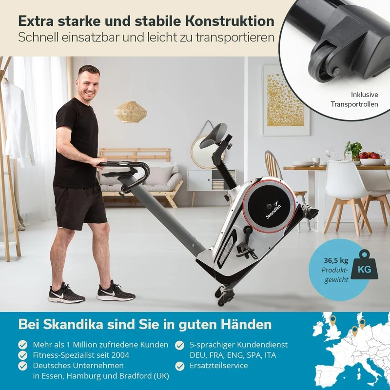 Skandika Morpheus: Ergometer mit 12 kg Schwungmasse
