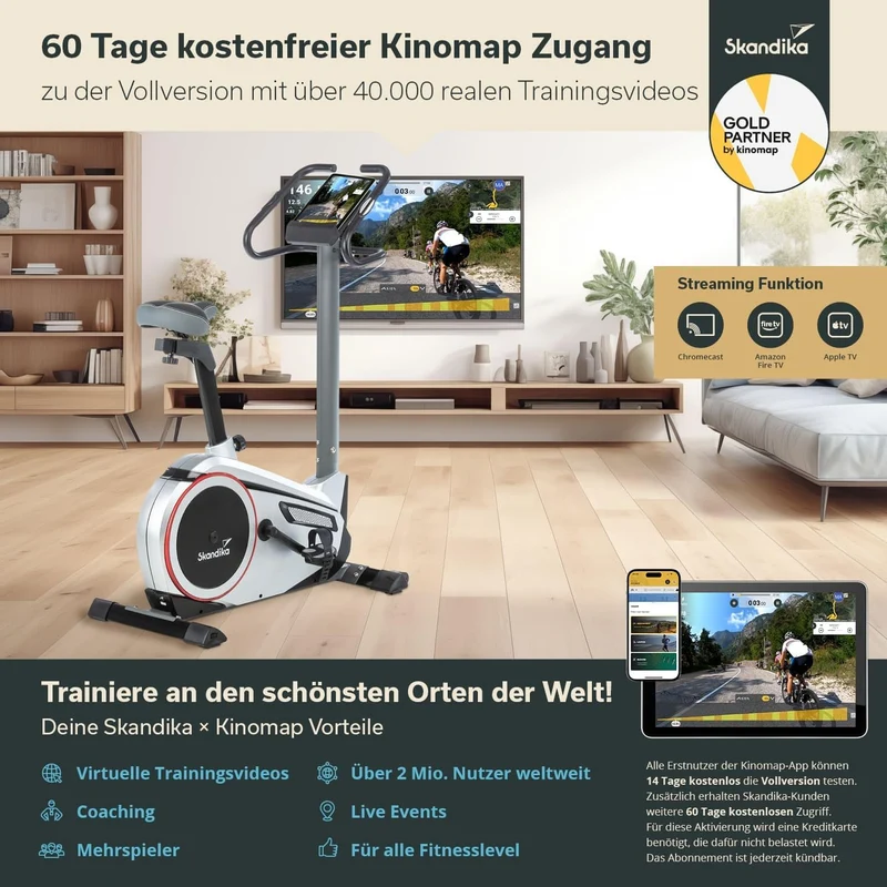 Skandika Morpheus: Ergometer mit 12 kg Schwungmasse