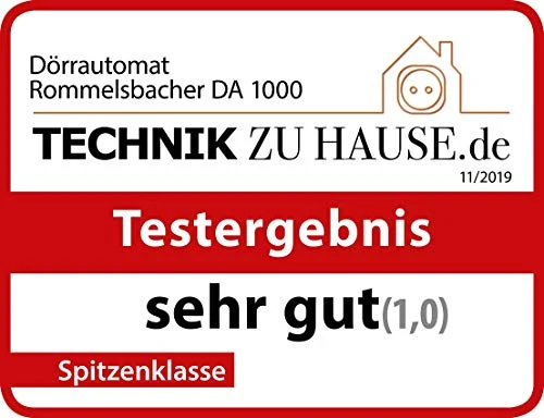 ROMMELSBACHER Dörrautomat DA 1000, XXL-Dörrfläche 1,6 m², inkl. 10 Edelstahl-Dörrtabletts, 2 Dörrgitter, 2 Dörrmatten, LED-Display, 24 Std. Zeitschaltuhr, Temperatur einstellbar (35 °C – 75 °C)