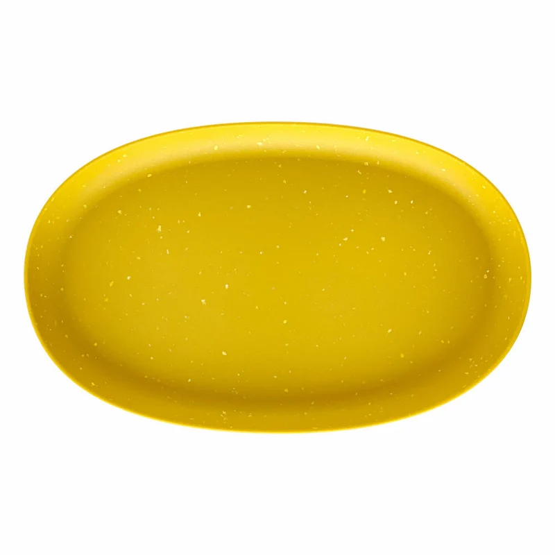 Hachiman Pflanztopfuntersetzer Eco Oval 490, Polypropylen, Senf, 243243