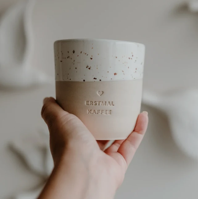 EULENSCHNITT Becher Erstmal Kaffee