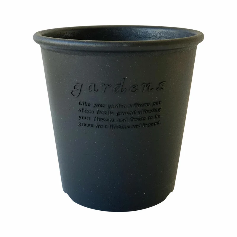 Hachiman Pflanztopf Eco 10 Rund, Blumentopf, Polypropylen, Schwarz, 12.7 L, 244318