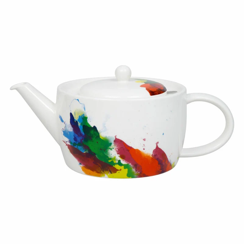 Könitz Teekanne mit Sieb On Colour flow, in Geschenkbox, Bone China, Bunt, 1400 ml, 11 5 263 1694
