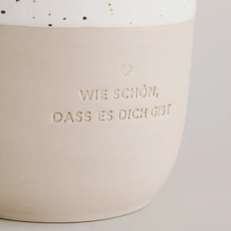EULENSCHNITT Becher Wie schön