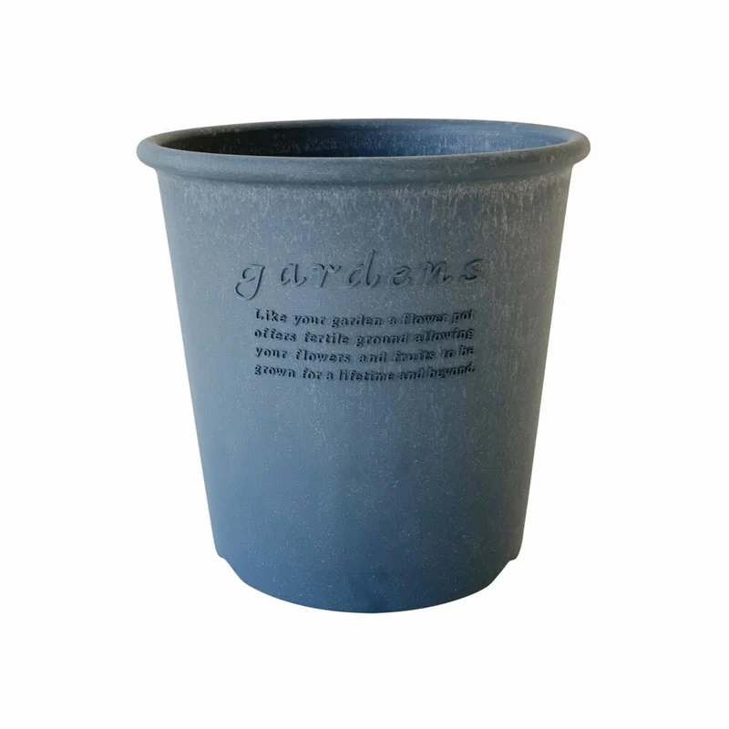 Hachiman Pflanztopf Eco 8 Rund, Blumentopf, Polypropylen, Navy Blau, 5.4 L, 244226