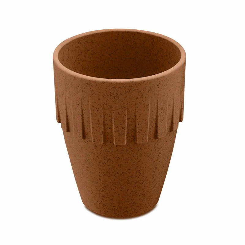Koziol Becher Cappuccino Connect, Kaffeebecher, Tasse, Kaffeetasse, Thermoplastischer Kunststoff, Organic Rusty Steel, 300 ml, 4080674