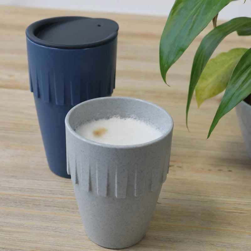 Koziol Becher Cappuccino Connect, Kaffeebecher, Tasse, Kaffeetasse, Thermoplastischer Kunststoff, Organic Rusty Steel, 300 ml, 4080674