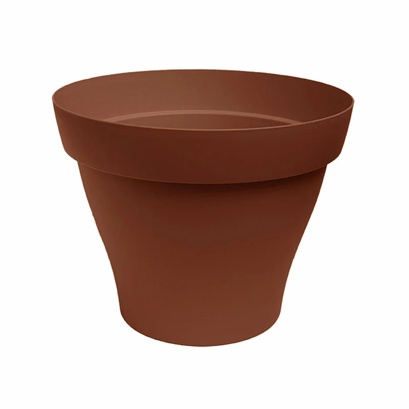 Poétic Romeo Rund, Blumentopf, Blumenkübel, Blumen Topf, Pflanzkübel, Kunststoff, Terrakotta, Ø 29 cm, PRO30TC