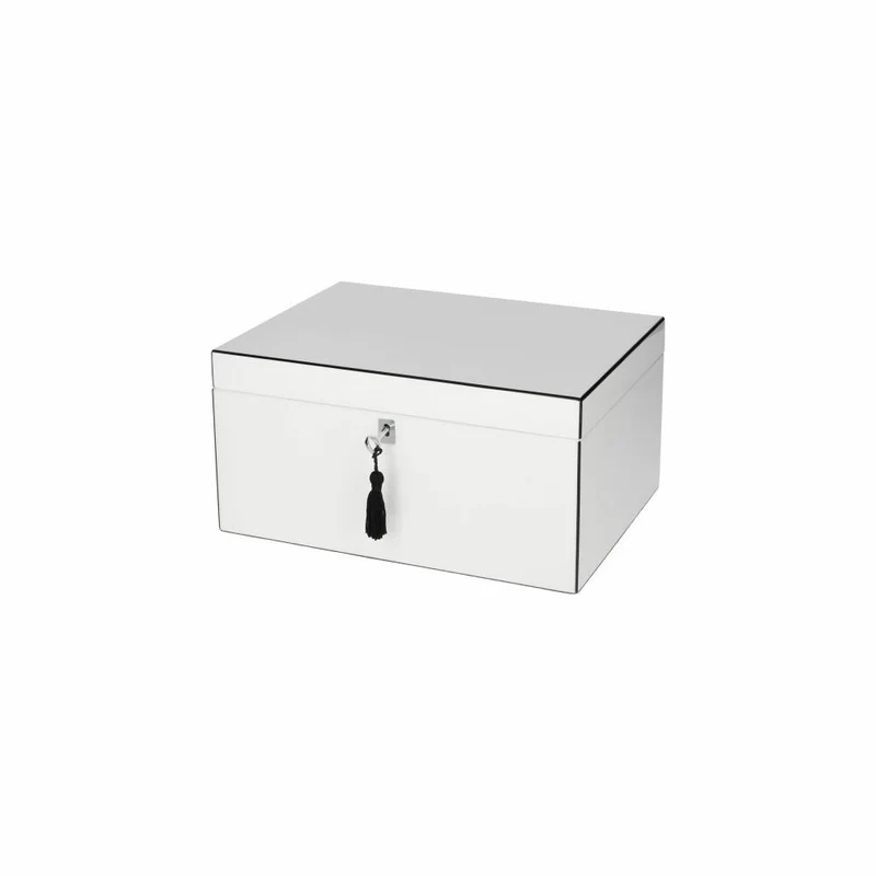 Gift Company Schmuckbox Tang L, Schmuckkasten, Schmucktruhe, MDF, Weiß, 31 x 23 cm, 1212205001