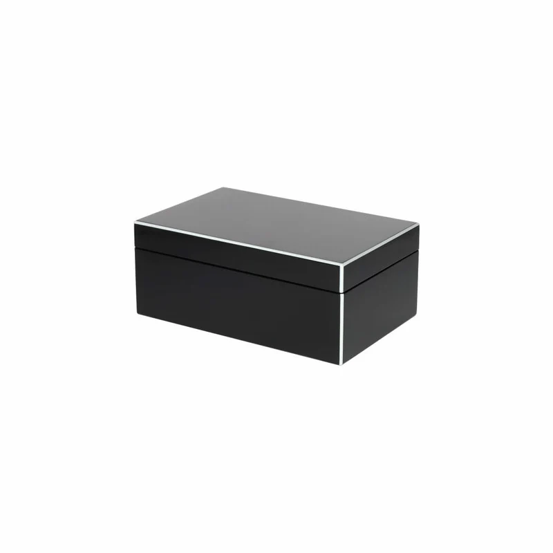 Gift Company Schmuckbox Tang S, Schmuckkasten, Schmucktruhe, MDF, Schwarz, 22 x 14 cm, 1212203002