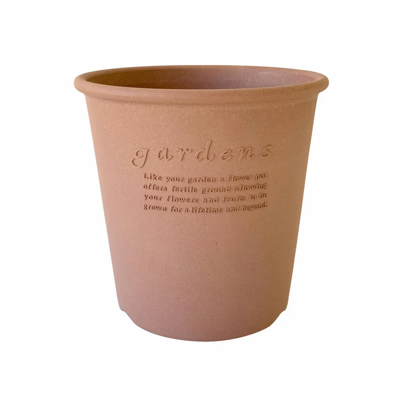 Hachiman Pflanztopf Eco 8 Rund, Blumentopf, Polypropylen, Terrakotta, 5.4 L, 244202