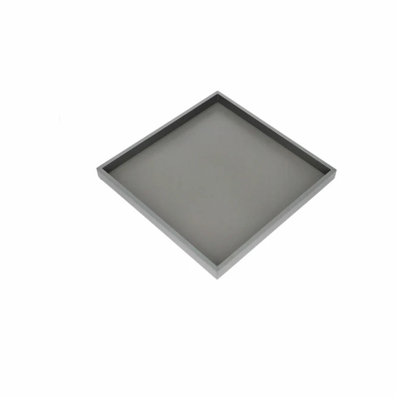 Gift Company Tablett Neo, rechteckig, Dekotablett, Ablage, MDF, Grau / Dunkelgrau, 32.5 x 32 cm, 1202201004