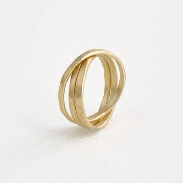SUSI CALA Sophie 3 Twin Ring Gold Plated SHAT3-01