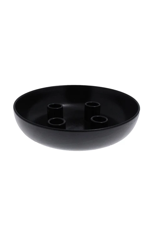 STOREFACTORY Kerzenhalter Granholmen Glossy black