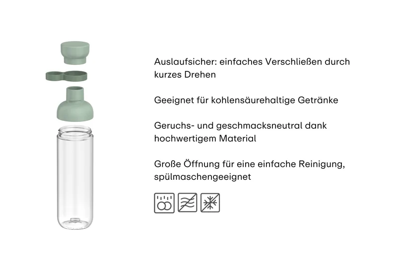 Trinkflasche 0,5l nordic blue Vita