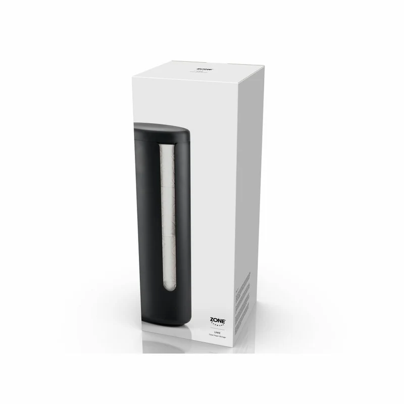 Zone Denmark Toilettenpapieraufbewahrung Ume Black, Aluminium, ABS, Schwarz, 35554