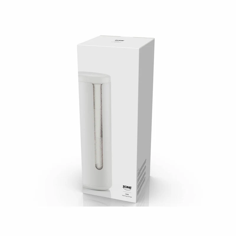 Zone Denmark Toilettenpapieraufbewahrung Ume White, Aluminium, ABS, Weiß, 35555
