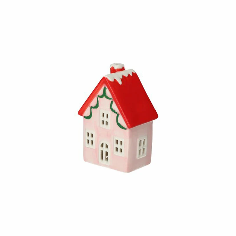 Gift Company LED Haus Mignon, Dekohaus, mit Licht, Deko, Weihnachten, Dolomit, Rosa / Rot, 1222501012