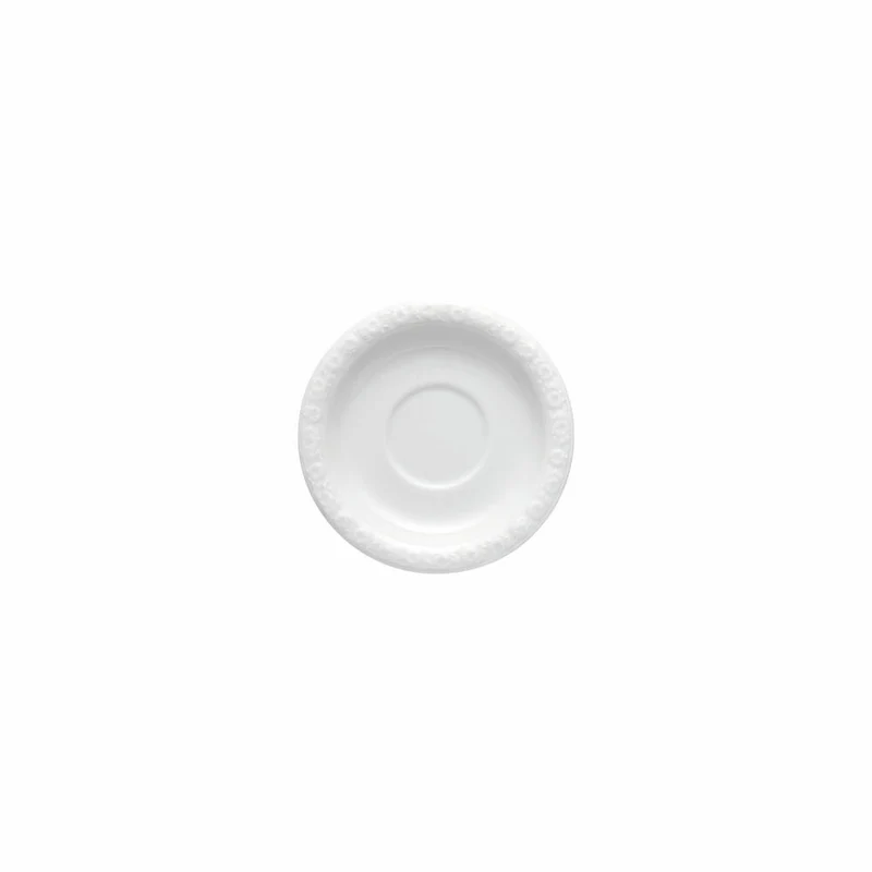 Rosenthal Espresso-Mokka-Untertasse Maria, Porzellan, Weiß, 11.9 cm, 10430-800001-14721