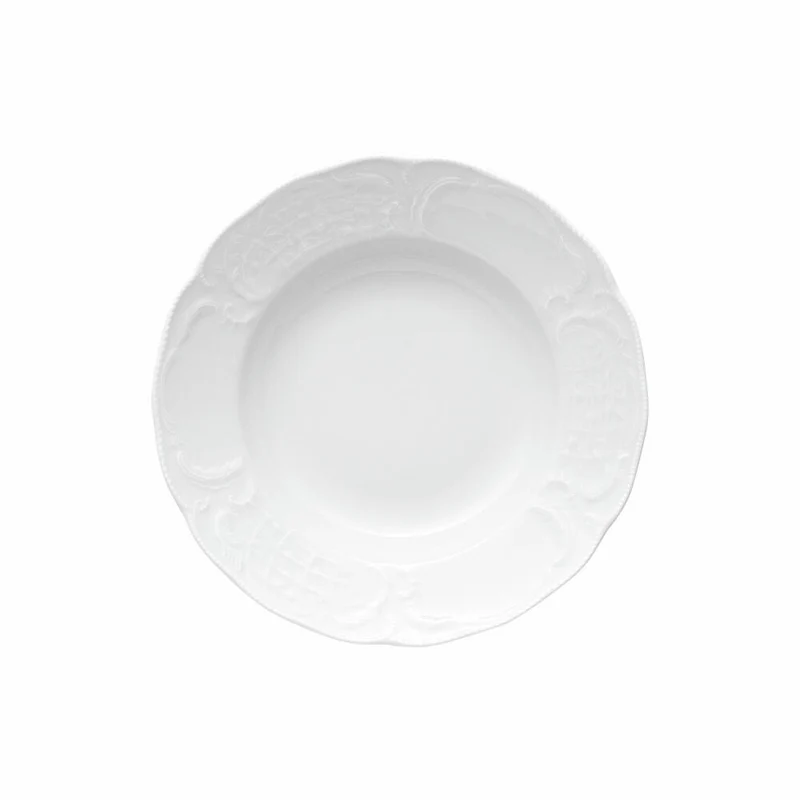 Rosenthal Suppenteller Sanssouci Weiß, Porzellan, Weiß, 23 cm, 10480-800001-10323